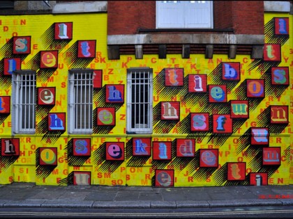 Ben Eine – Graffiti in London 2013