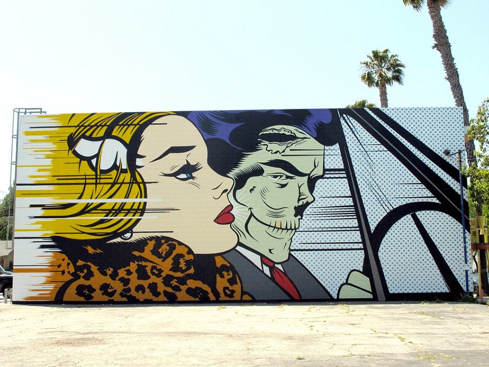 Dface-d-face-mural-girl-driver-Los-Angeles-graffiti-wall-painting-street-art-urbain-Roy-Lichtenstein-2011-web