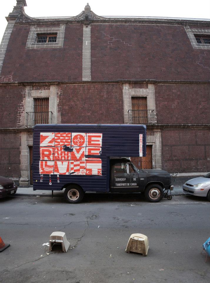 Zoer & Velvet • Mexico 2013 - Composition on truck