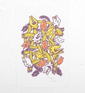 Mist Stay High Plantes carnivore serigraphie screen print limited edition artwork oeuvre artist graffiti_1
