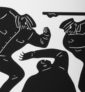Cleon Peterson Civil rights black noir screen print artwork serigraphie oeuvre detail