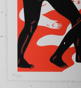 Cleon Peterson Burning The Dead red rouge artwork screen print serigraphie oeuvre art limited edition 150
