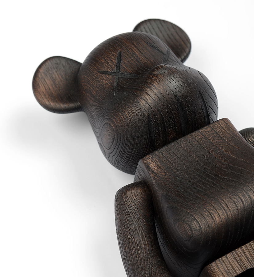 Kaws (Original Fake) and Nexus 7 - 400% Bearbrick • Wooden sculpture •  Edition of 400