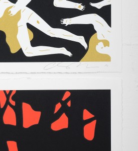 cleon peterson victory set gold red screen prints artworks oeuvres serigraphies 2016 edition 150 signed 2