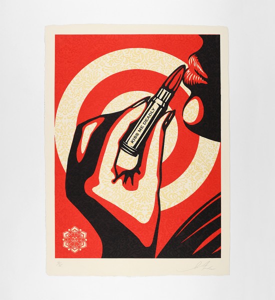 Shepard Fairey obey giant Kiss me deadly-artwork-oeuvre-art-2012-screen-print-serigraphie limited-edition-35