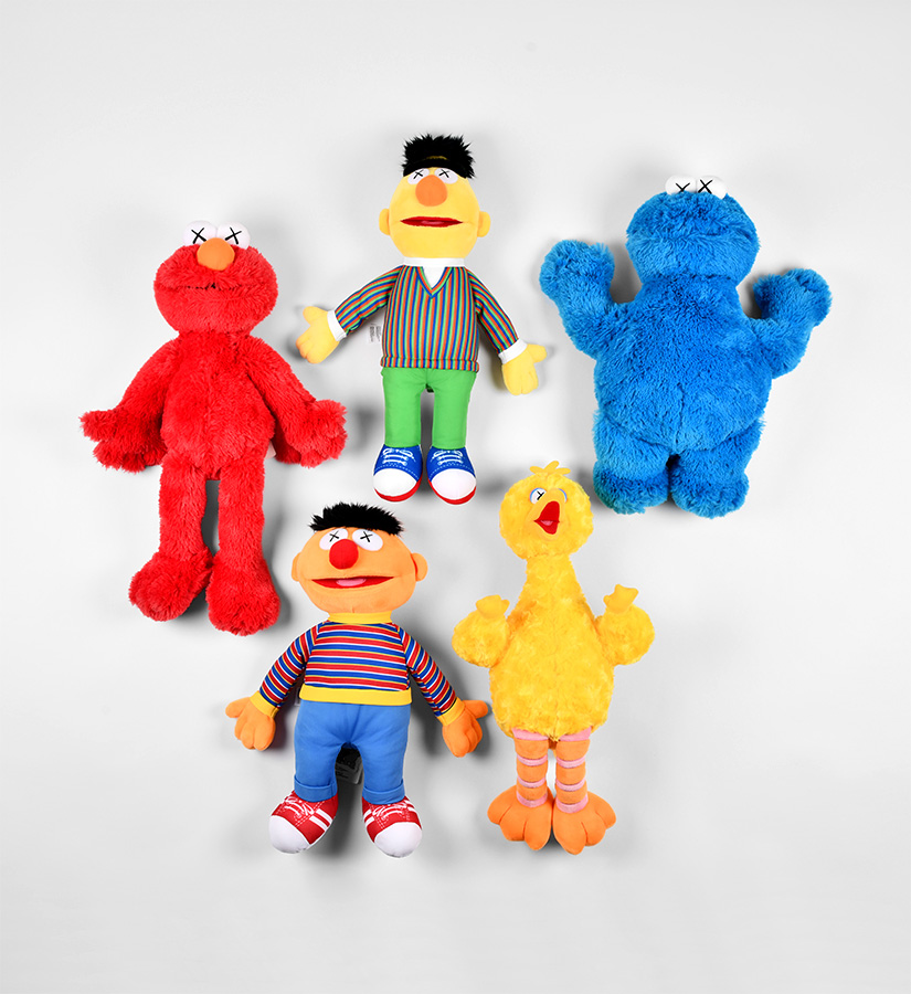 Kaws x sesame store street toy