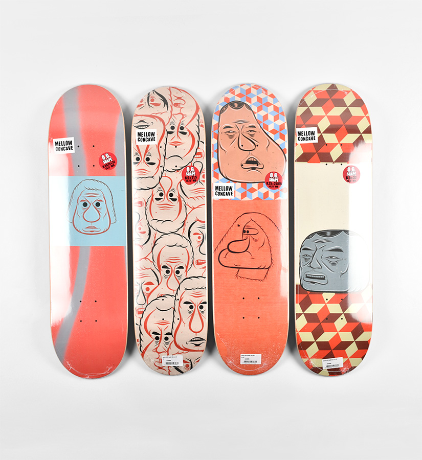 Barry McGee x Baker - Theotis - Spanky - Dollin - Reynolds • Artwork •  Skateboard deck