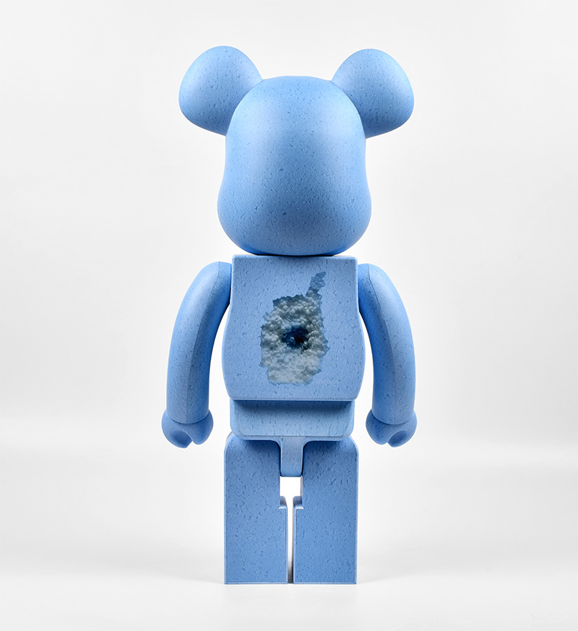 Be@rbrick Snarkitecture x BlackRainbow 1000% blue version