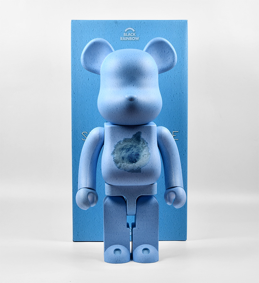 即納定番BE@RBRICK BLACKRAINBOW 1000% BLUE フィギュア