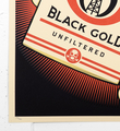 Shepard Fairey Obey Black gold screen print serigraphie signed numbered limited edition sold art online gallery sell buy art_3