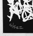 Jonone no title black white screen print oeuvre serigraphie 2014 artwork John Andrew Perello graffiti Jon156_2