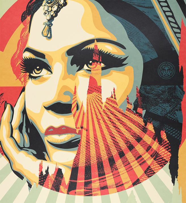 Shepard Fairey Obey Target Exceptions Oeuvre D Art
