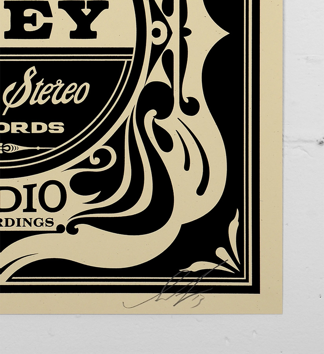 Sérigraphie Shepard Fairey Obey – Make Art Not War, affiche signée