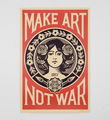 Make Art not war (offset)