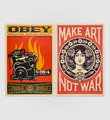 Print and destroy + Make Art not war (offset)