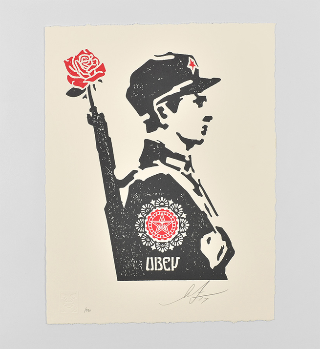Rose soldier (letterpress)
